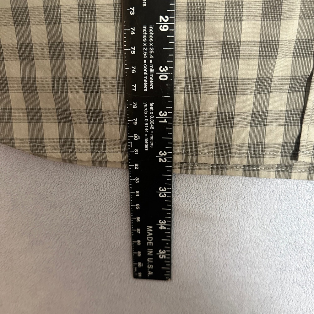 Carhartt Force Relaxed Fit Plaid Work Shirt Short Sleeve Gray Mens Size XL - Picture 5 of 11